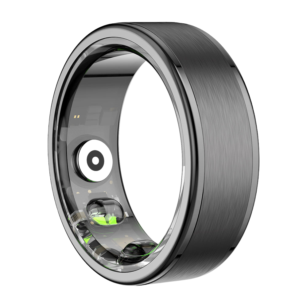 Colmi R03 Smart Ring in black with heart rate and blood oxygen tracking, presented by Ovin